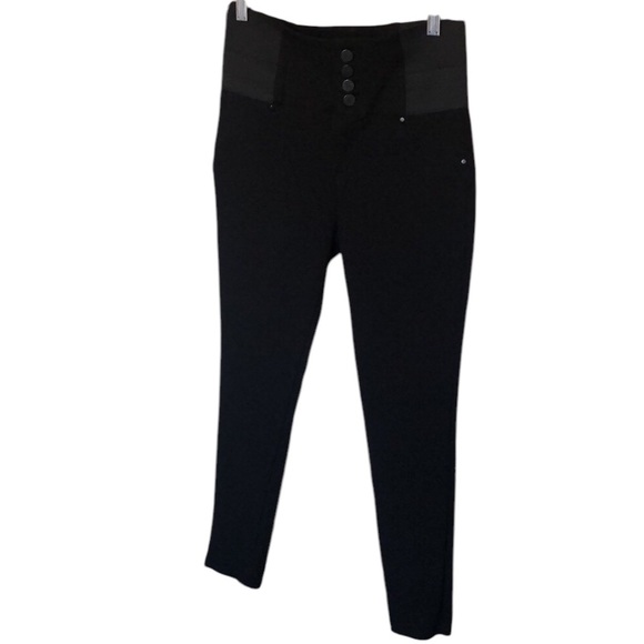 CI SONO Black pants stretch SZ M wicked whimsigoth Witchy gothic professional - Picture 1 of 8